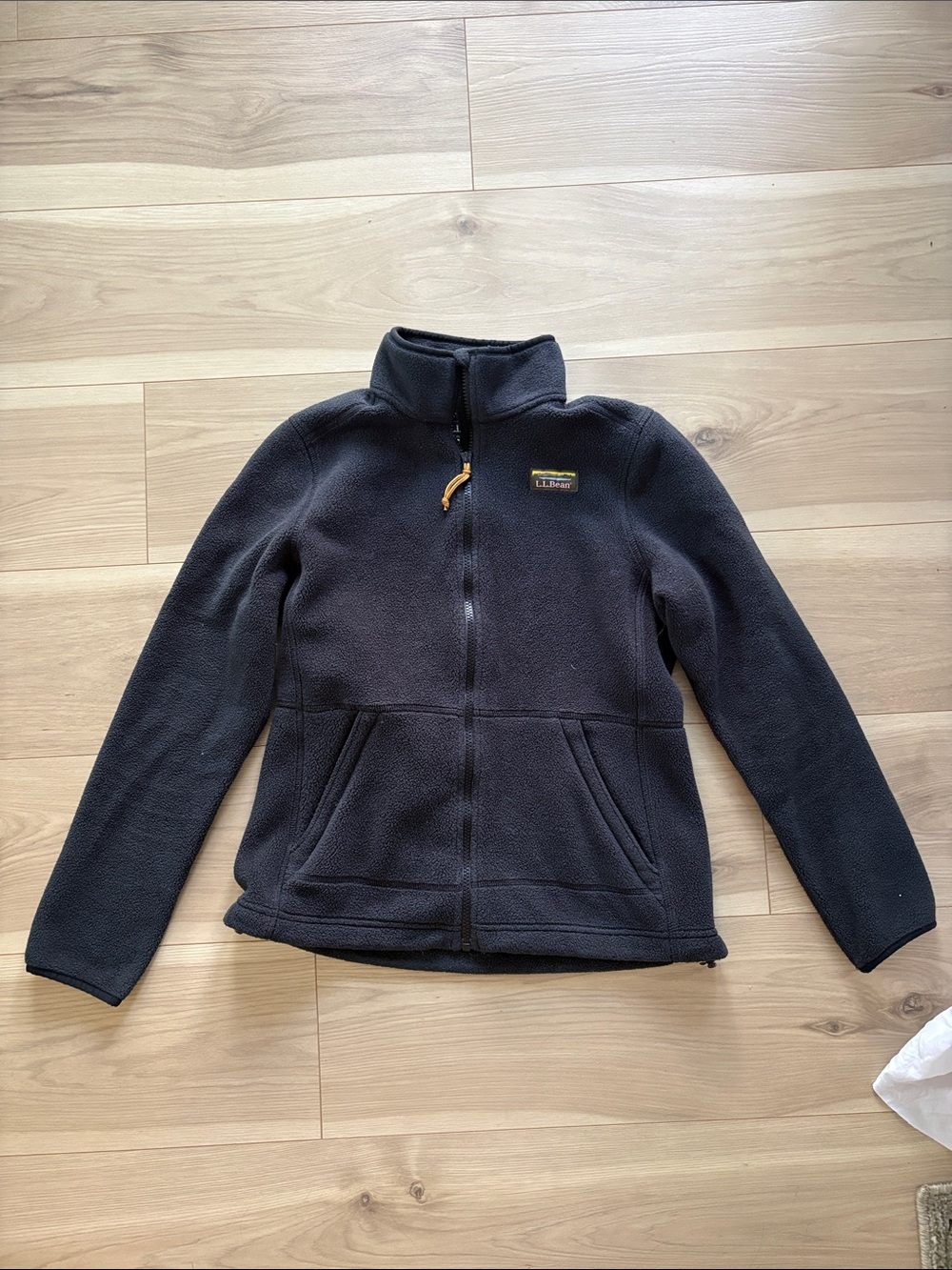 L.L. Bean Women’s Black Full-Zip Teddy Fleece Jacket